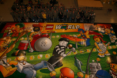 Worlds Largest LEGO Mosaic at LEGO World 2011